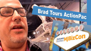 Brad Tours ActionPac's Booth at MJBizCon | Automation For The Cannabis Industry