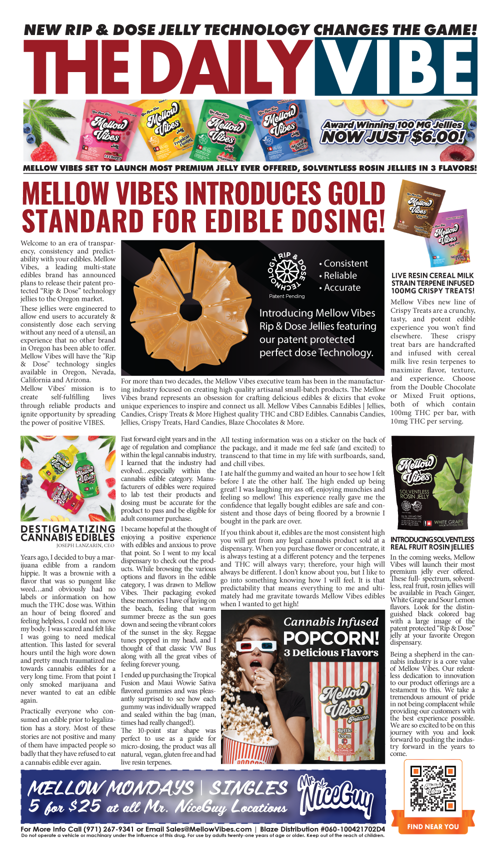 The Daily Vibe Newsletter Edibles